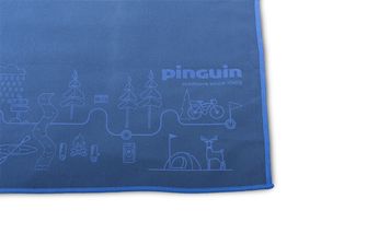 Pinguin Micro Handtuch Karte 75 x 150 cm, Blau