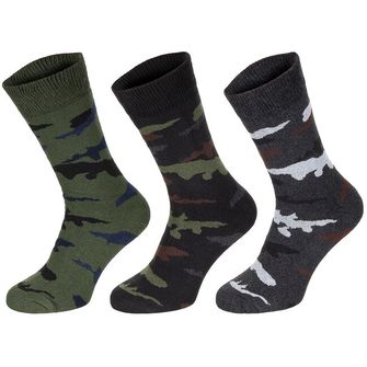 MFH Esercito 3er-Pack Socken, camo
