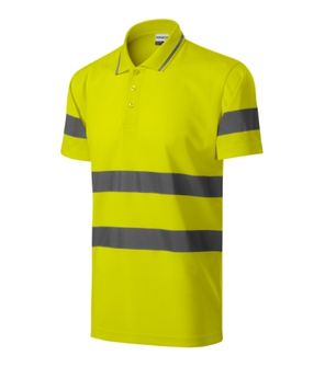 Rimeck HV Runway Warnsicherheits-Poloshirt, Fluoreszierend Warngelb