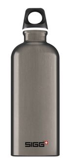 SIGG Traveller Aluminium Trinkflasche 0,6 l geräuchert perlmutt