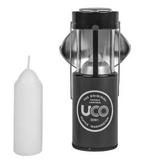 UCO Kerzenlaternenset mit Reflektor und Neoprentasche schwarz