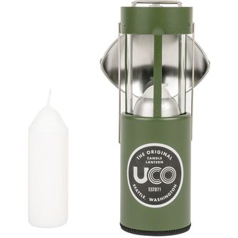 UCO Kerzenlaternen-Set mit Reflektor und Neoprenhülle oliv