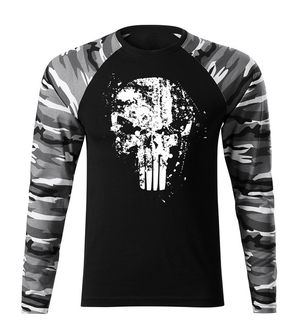 DRAGOWA Fit-T langärmliges T-Shirt Frank The Punisher, metro 160g/m2