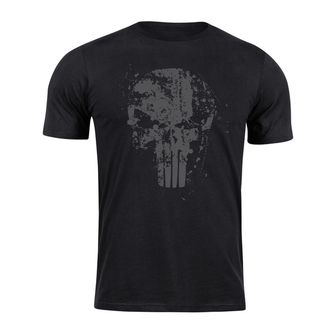 DRAGOWA Kurz-T-Shirt Frank the Punisher, schwarz 160g/m2