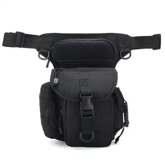 WARAGOD Major XL Oberschenkeltasche, schwarz