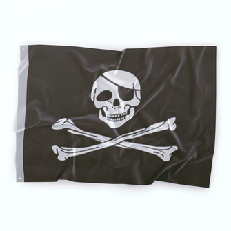 WARAGOD Piratenflagge Jolly Roger 150x90 cm
