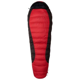 Warmpeace Schlafsack VIKING 900 195 cm R, rot/grau/schwarz